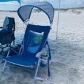 Arlmont & Co. Outdoor Backpack Beach Chair in Blue | Wayfair 8E93516DAD184740A824F156F33F9245