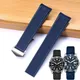 For TagHeuer Tag Heuer Diving Watch Black Blue Water Ghost Way101/201 Silicone Rubber Watch Strap