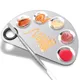 Stainless Steel Makeup Mixer Nail Art Polish Mixing Plate Foundation Eyeshadow Mixer Palette with