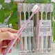 4Pcs Soft Toothbrushes Extra Soft Bristles Individual Head Cover Dental Care Travel Tooth Brushes