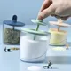 Seasoning Jar Set with Lid Spoon Household for Kitchen Seasoning Bottle Salt Spice Container Sugar