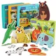 Puzzles en bois de grande taille pour enfants jeux Montessori pour enfants animaux de dessin