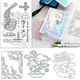 Matrices de découpe et timbres plaque de couverture sans fleur décoration de journal intime