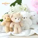 12cm Plush Doll Toys Teddy Bear Pendant Key Ring Animal Bear Stuffed Doll Keychain Proposal Wedding