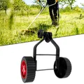 1pc Adjustable Lawn Mower Support Wheel Removable Trimmer Auxiliary Wheels Lawn Mower Cutter