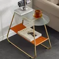 Table basse en verre nordique moderne pour chambre à coucher rangement design luxe maison hall