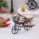 Iron Art Bicycle Model 1:12 Handmade Black Bike Miniatures Small Simulation Shooting Props