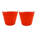 2Pcs Reuasble Silicone Grease Bucket Liners Compatible For Traeger/Pit Boss /Oklahoma Joe' /Green