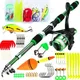 Spinning Fishing Rod and Reel Combo1.8M Telescopic Rod with 5.2:1 3BB Fishign Reel Max Drag 5kg