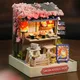 Mini Miniature Dollhouse DIY Small House Kit Making Room Toys Home Bedroom Decorations With