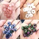 Perles intercalaires en cristal de jades Jaspe pour bijoux perles rondes naturelles pendentif à
