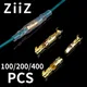 25/50/100 set 4.0 bullet Crimp terminale connettore cavo elettrico per auto diametro 4mm femmina + maschio + custodia terminale pressa a freddo 1in1out