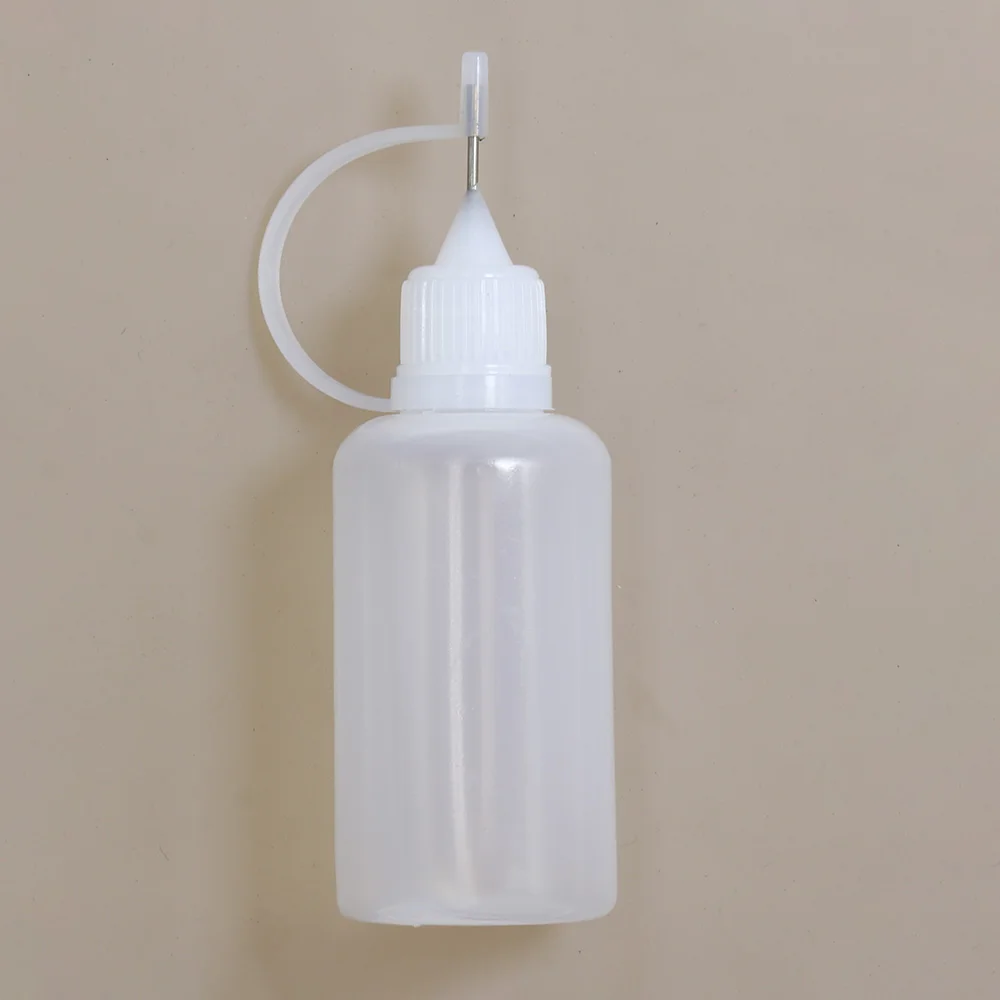 5ml 10ml 15ml 30ml 50ml 100ml 120ml PE Plastica Spremibile Punta Applicatore Bottiglia Contagocce Riutilizzabile Con Tappi Punta Dell'ago Per Colla