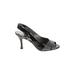 Circa Joan & David Heels: Gray Grid Shoes - Women's Size 6 1/2