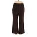 Worthington Dress Pants - High Rise: Brown Bottoms - Women's Size 1X