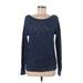 Banana Republic Heritage Collection Pullover Sweater: Blue Print Tops - Women's Size Medium