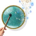 Anself Steel Tongue Drum 15 Inch 21 Notes C Key Percussion Instrument Balmy Drum for Meditation Yoga Beginners