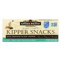 Crown Prince Natural Kipper Snacks with Cracked Black Pepper 3.25 Oz (Pack of 3)