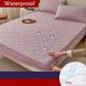 1pcs Embossed Quilted King Mattress Protector Fitted Sheet Waterproof Bed Cover King Size Sheet Breathable Soft Mattress Cover (Without Pillowcase)