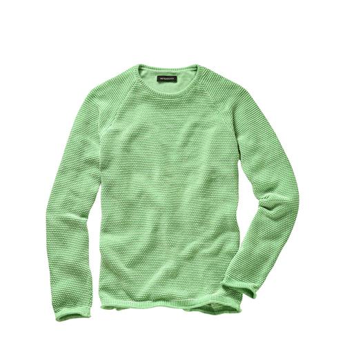 Mey & Edlich Herren Pulli Regular Fit Gruen gemustert