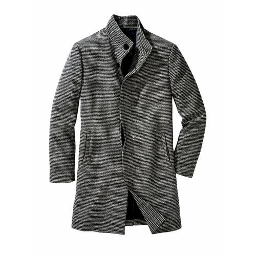 Mey & Edlich Herren Coat Regular Fit Grau gemustert