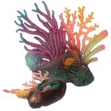 Fish Tank Decoration Aquarium Marine Life Coral Model Ornaments for Betta Accessories Small Plastic 2 Pcs