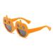 WINDLAND Cat Sunglasses Funny Pet Sunglasses Small Dog Sunglasses Circular- Pumpkin Glasses Eyewear Photos Props