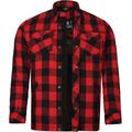 Bores Lumberjack Basic Camicia da moto, nero-rosso, dimensione L