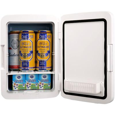10 l / 12 Dosen Mini Kühlschrank, 2 in 1 Kleiner Kühlschrank Kühl- und Heizfunktion, Schloss Image