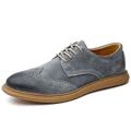 Homme Oxfords Chaussures décontractées pour hommes Chaussures derby Chaussures Bullock Chaussures habillées Chaussures bout d'aile Rétro Vintage Entreprise Britanique Mariage Soirée Evénement Daim