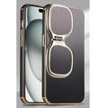 Étui de téléphone avec support rigide et transparent pour lunettes de soleil, étui pour iphone 12 13 14 15 pro max, antichoc, en silicone et acrylique