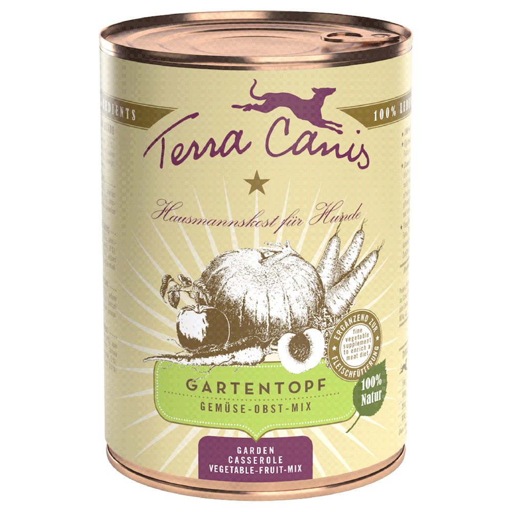 Terra Canis jardinière de légumes, fruits pour chien - 6 x 400 g