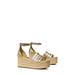 Ines Ankle Strap Espadrille Platform Wedge Sandal