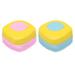 2 Pcs Body Wash Baby Bath Rinser Baby Shower Scrubber Silicone Bath Brush Cosmetic Silica Gel Child Baby