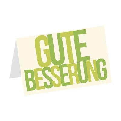 LUMA KARTENEDITION Genesungskarte »Gute Besserung«, 17.5x11.5 cm Image