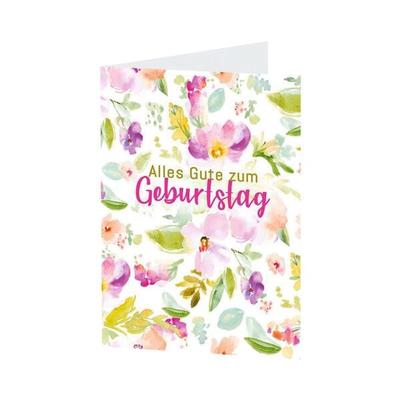 LUMA KARTENEDITION Geburtstagskarte »Alles Gute zum Geburtstag Bunte Blumen«, 11.5x17.5 cm Image