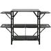 SKYSHALO Folding Portable Cook Station 5 Tables & 2 Shelves Camping Kitchen Table