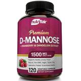 D-Mannose 1200mg 120 Capsules with Cranberry & Dandelion Extract - UTI Support