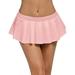Gzea Tennis Skirt with Shorts Women s Entertainment Yoga Sport Fashion Club Low Waisted Sexy Mini Skirt Pink XXL