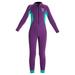 Wetsuit for Kids Girls Long Sleeve 2.5mm Neoprene Full Diving Suit for Diving Beach Pool