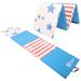 Gymnastics Mat 8 x2 x2 Foldable Tumbling Mats with Carrying Handles Four Fold Thick Exercise Mat for Home Aerobics Stretching Yoga Star