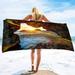 Coastal Cave Beach Towels Extra Large Big Pool Swim Travel Soft Towels Blanket for Adult Camping Cruise Lounge Chair Cover Gift