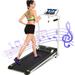 ANCHEER Folding Treadmill 12 Preset Programs Electric Foldable Treadmills with LCD Monitor Motorized & Pulse Grip Indoor Walking Running Exercise Machine Trainer for Home Gym Wor