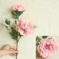 Ruifushidai 2 Bouquets Artificial Peonies Dark Pink Light Pink Fake Peony Flowers Simulation Of Peony Branches For Wedding Home Office Party Decoration Table Centerpieces Floral Arrangements