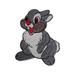 2Pcs BUNNY Iron On Patch Applique Motif Fabric Rabbit Children Cartoon Decal 2.7 X 2 Inches (6.8 X 5 Cm)