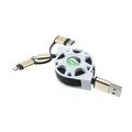 USB Cable for Consumer Cellular Verve Snap - Retractable Charger Power Cord 3-in-1 Wire for Consumer Cellular Verve Snap