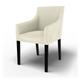 IKEA Cotton Twill Sakarias Chair Cover With Armrests Regular Fit With Piping Machine Washable