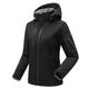 Damen Wander-Softshell-Jacke Hoodie-Jacke Winter-Fleece-Jacke wasserdicht im Freien einfarbig thermisch warm winddicht leichtes Fleece-Futter Oberbekleidung Windjacke Trenchcoat Skifahren Klettern