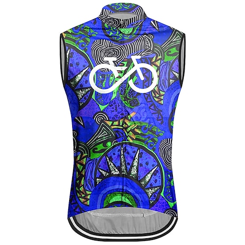 Herren Fahrradweste Radtrikot Grafik Lustig Ärmellos Fahhrad Weste / Gilet Trikot Oberteil mit 3 Gesäßtaschen Mountainbike MTB Straßenradsport Schnelltrocknend Rückentasche Feuchtigkeitsableitend Image
