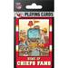 MasterPieces Officially Licensed NFL Kansas City Chiefs Fan Deck Playing Cards - 54 Card Deck